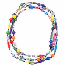 Necklace Beaded Paper Mache